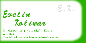 evelin kolimar business card